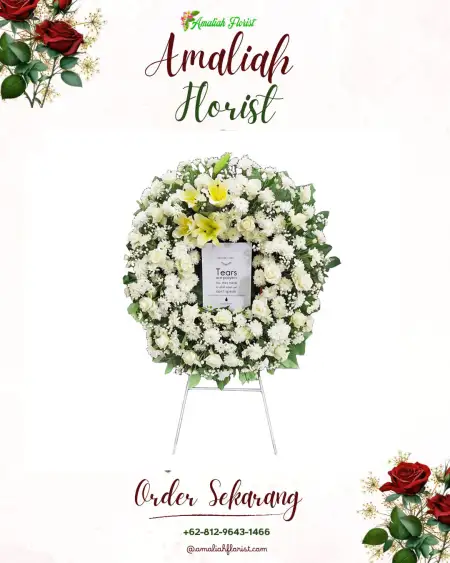 Krans Bunga Duka Pondok Ungu