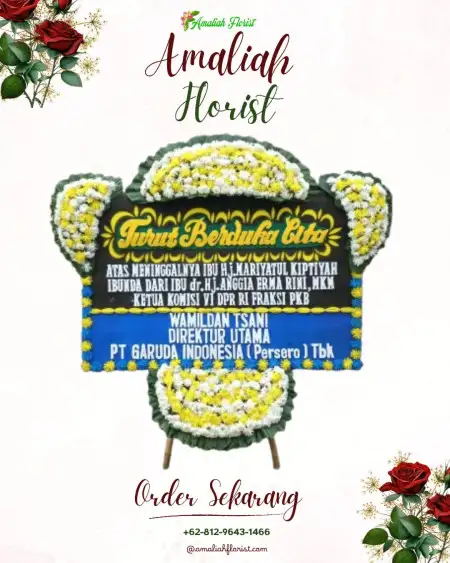 Papan Bunga Duka Pondok Ungu